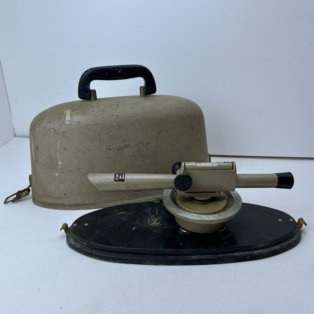 Vtg Powr-Kraft Montgomery Ward Model 84-6464 Transit Surveyor's Level w/ Case